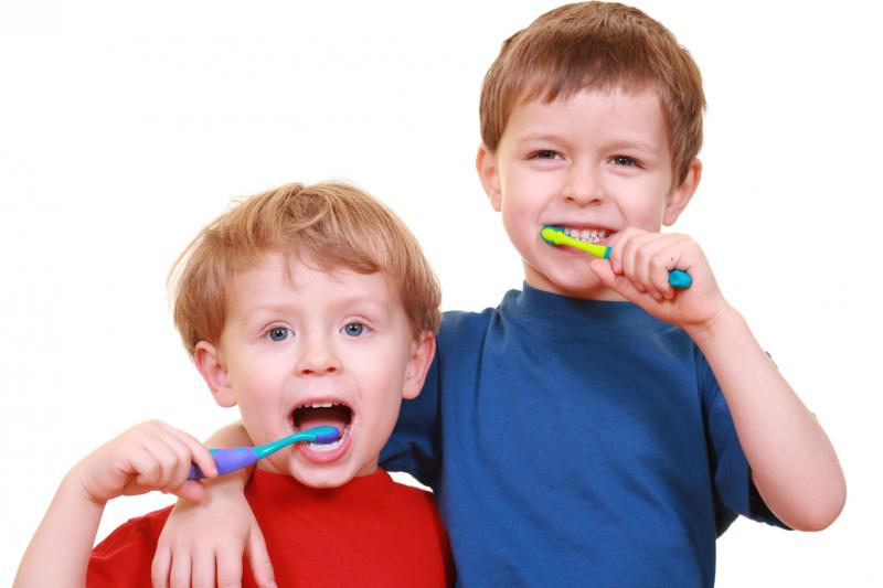 Kids Brushing Teeth
